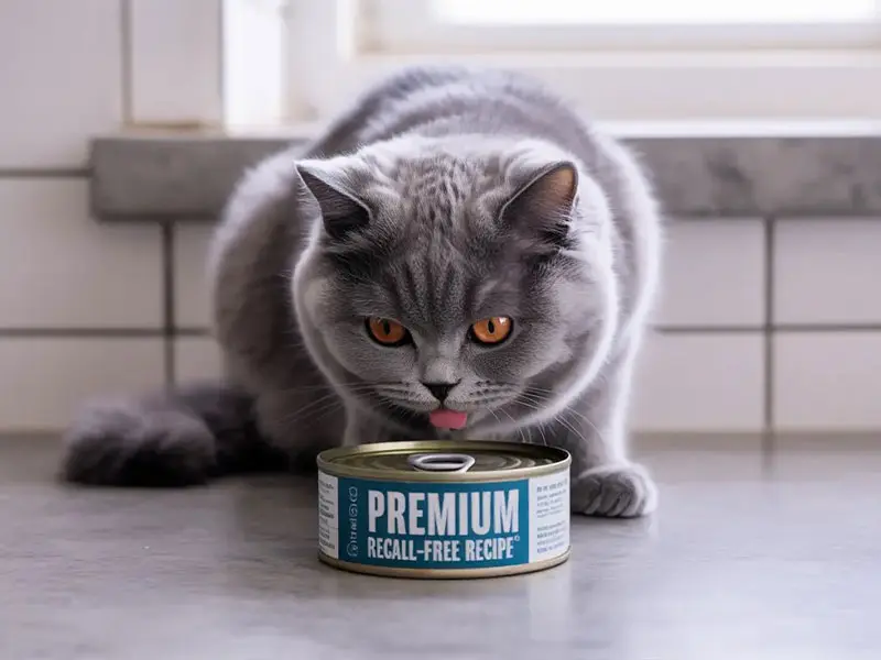 مزایای غذای کنسروی برای گربه بریتیش